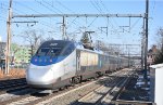 Eastbound Amtrak Acela heading away from the Junction at Track 2